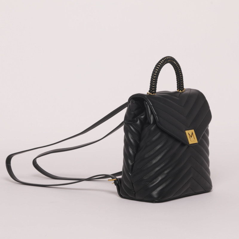 Zaino trapuntato nero sale