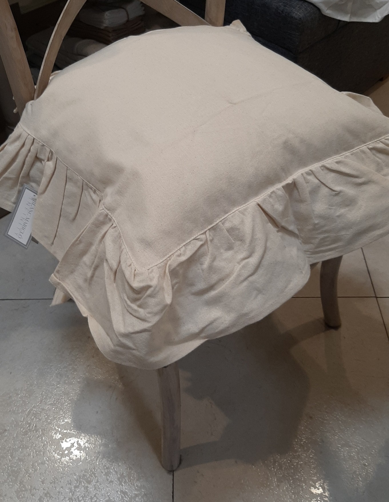 Copricuscino sedia Blanc Mariclò Infinity Collection - La Vetrina di Rita