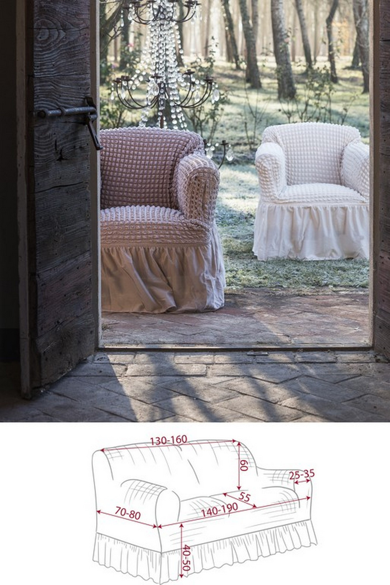 Shabby Chic Divano Vintage Industriale Poltrona Chesterfield