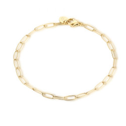 Bracciale mini catena ovale 19 cm oro Brand