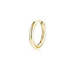 Orecchino singolo Cerchio 14mm Oro