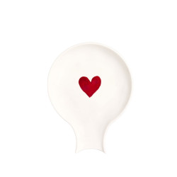Poggiamestolo "cuore rosso" 15x19cm, Simple Day
