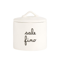 Barattolo in gres deco "Sale fino", Simple Day