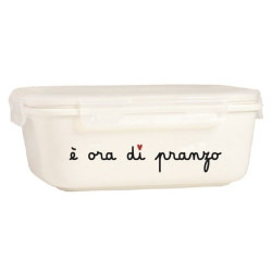 Contenitore gres "è ora di pranzo", Simple Day, 16,6x12x5,1 cm