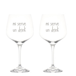 Set 2 Calici cocktail "Mi serve un drink" 82cl, Simple Day