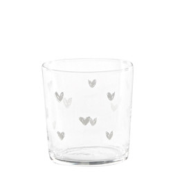 Set 6 Bicchieri acqua cuori 35,5 cl, Simple Day