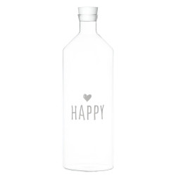 Bottiglia "Happy" vetro 1,4L Simple Day