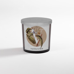 Candela "V" 350gr Vanilla & Milk di Pernici