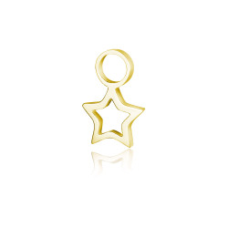 Charm mini stella vuota Oro