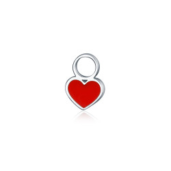 Charme mini cuore rosso