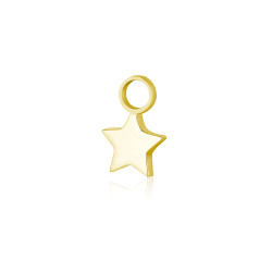 Charm mini stella piena Oro