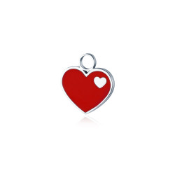 Charme mini cuore smaltato