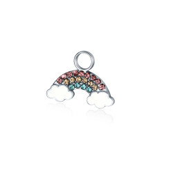 Charme mini arcobaleno con cristalli