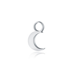 Charm mini Luna acciaio