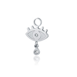 Charm occhio con cristallo