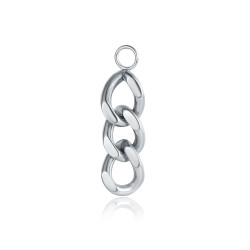 Charm catena acciaio