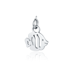 Charm acciaio mini pesce Brand