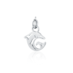 Charm acciaio mini delfino Brand