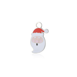 Mini charm babbo acciaio Brand
