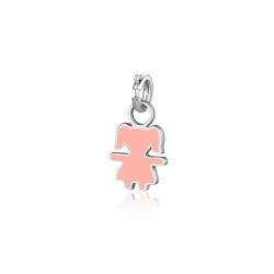 Charm mini bimba rosa