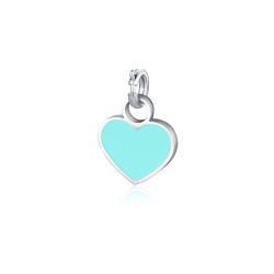 Charm mini cuore turchese