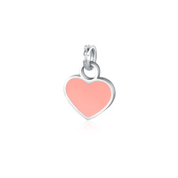 Charm mini cuore rosa