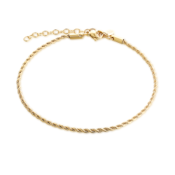 Cavigliera catena oro acciaio Brand