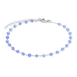 Cavigliera cristalli blu Brand