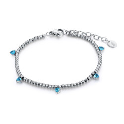 Bracciale sfere cuore turchese Brand