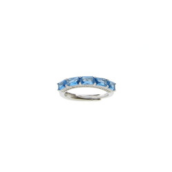 Anello pietre azzurre Medusa