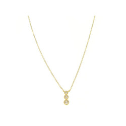 Collana oro pietre pendenti Medusa