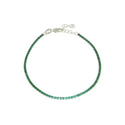Bracciale tennis verde Medusa