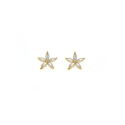 Orecchini oro fiore Medusa
