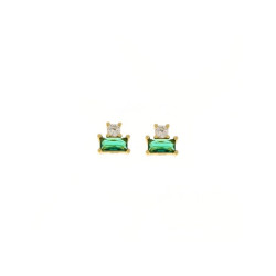 Orecchini diamante verde Medusa