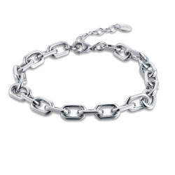 Bracciale catena acciaio Brand
