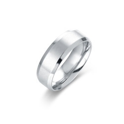 Anello acciaio Brand