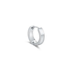 Orecchino uomo scattino singolo acciaio 10 mm