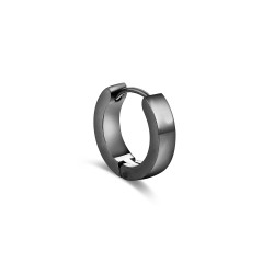 Orecchino uomo scattino singolo nero 16mm