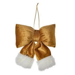 Fiocco decorativo di Natale color oro di Clayre & Eef