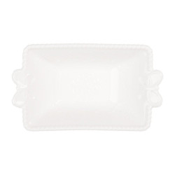 Coppetta in ceramica color bianco, con farfalle di Clayre & Eef