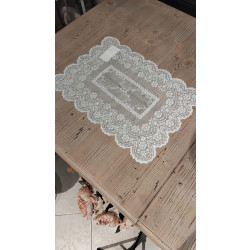 Tovaglietta americana set 4 pezzi pizzo bianco Blanc Mariclò