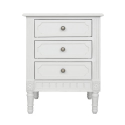 Comodino shabby Blanc Mariclò 50x40x65 cm