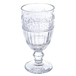 Bicchiere acqua a calice set 6 pezzi, Blanc Mariclò