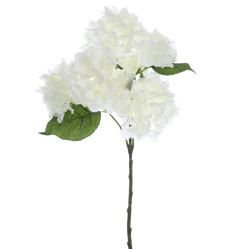Ortensia artificiale bianca h57 cm, Blanc Mariclò