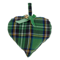Decoro cuore tartan verde Blanc Mariclò