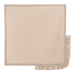 Tovagliolo con gala beige, Blanc Mariclò
