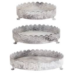 Vassoio Grande rotondo, D35 cm, Blanc Mariclò
