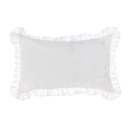 Cuscino con gala Blanc Mariclò