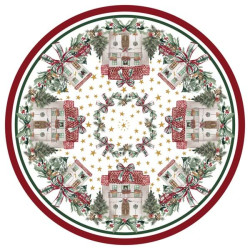 Tappeto rotondo natale Blanc Mariclò