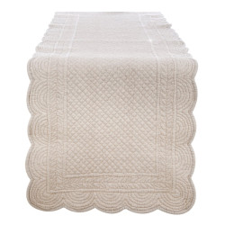 Runner cotone 45x140 cm, Blanc Mariclò